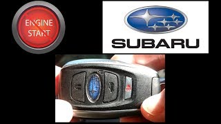Subaru key fob battery replacement, late style fob.