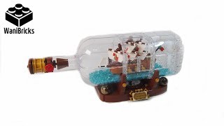 Lego IDEAS 21313 Ship in a Bottle - Lego Speed Build