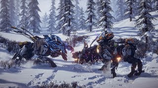 Horizon Zero Dawn Fight Club - Daemon Scorcher VS Sawtooth Overridden ( New Machine )
