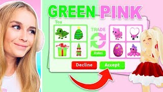 Trading ONE COLOR ONLY Challenge In Adopt Me! (Roblox)