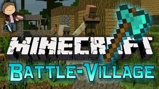 Minecraft: BATTLE-VILLAGE PVP Mini-Game w/Mitch & Friends!