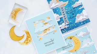 Color Layering Sleepy Moon 3 Ways | Color Layering With Yana