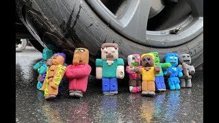 РАЗДАВИЛ ФИГУРКИ МАЙНКРАФТ МАШИНОЙ Что от них осталось?