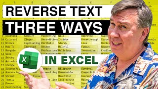 Three Ways to Reverse The Letters In An Excel Cell - 2391