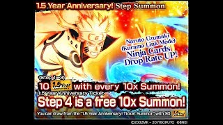 Naruto x Boruto YOLO: 4500 Shinobites Spend! Step Up Naruto Kurama Link Mode!