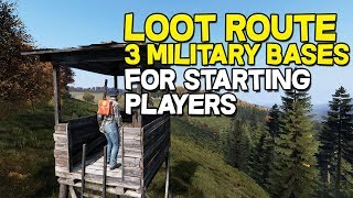 DAYZ 1.0 - Epic Loot Route! Tips For Beginners! (3 Military Bases) #1
