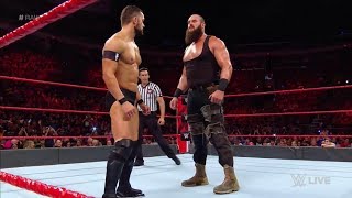 WWE MONDAY NIGHT RAW 2019 - FINN BALOR vs. BRAUN STROWMAN - WWE RAW 7/22/19 - RAW July 22 2019