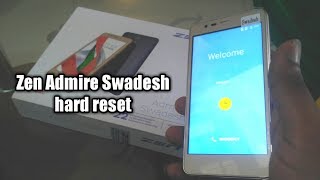 Zen Admire Swadesh hard reset pattern remove