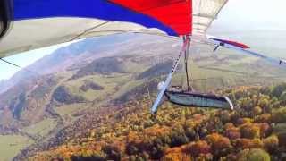 Hang gliding and paragliding - colour autumn in Straník - ROGALO