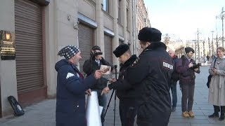 СРОЧНО⚡️Акция в Москве: «Против изменения Конституции РФ!».Провокации / LIVE 18.01.20