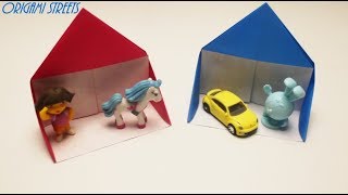 Оригами домик. Как сделать домик из бумаги.
