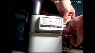 Как остановить счетчик газа батарейкой BK-G4 (часть 2)