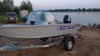 Алюминиевая моторная лодка Wyatboat 390 DCM от компании Вятбот