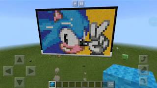 Sonic Mania Pixel Art - Minecraft
