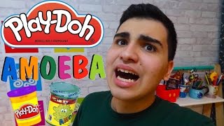 MISTURANDO MASSINHA PLAY-DOH E AMOEBA