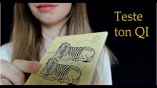 [ASMR Français] ROLEPLAY Je teste ton QI  - Docteur / psychologue