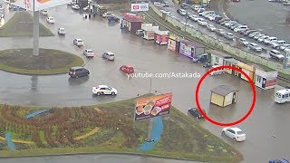 Astakada Владивосток Луговая Уплыл ларёк 9 ноября 2018 Сильный дождь