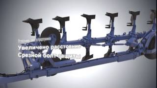 Полунавесной оборотный плуг PERESVET ППО 5/6-35. 3D модель, описание, характеристики
