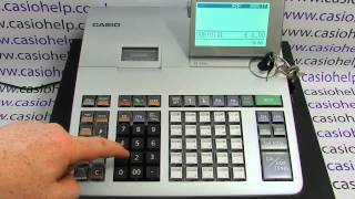 Casio SE-S400 SE-S800 Cash Register Instructions On How To Do Manager Mode (RF) Refunds
