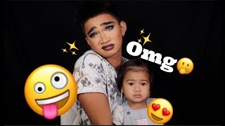 1 Year Old picks out my Makeup : BretmanRock x Cleo