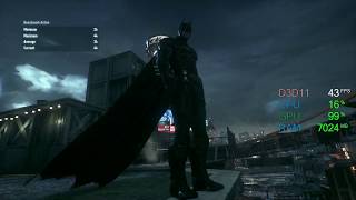 GeForce GT 1030 -- Intel Core i5-8400 -- Batman Arkham Knight Benchmark