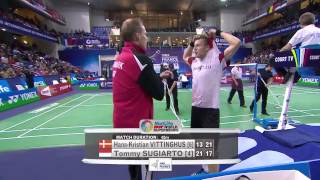 YONEX FRENCH OPEN 2014 - QF MS | H-K Vittinghus [6] (DEN) VS T Sugiarto [4] (INA)
