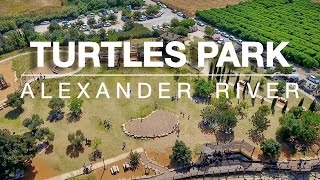 Turtles Park - Alexander River from above by Drone 4K