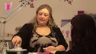 Metallic Silver Gel Nail Design Tutorial