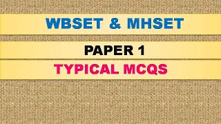 WBSET PAPER 1 | 25 TYPICAL MCQS OF GENERAL PAPER | DETAILED SOLUTION