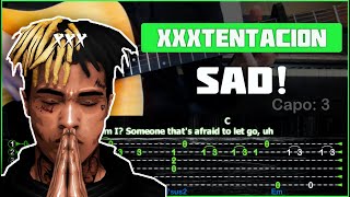 XXXTENTACION - SAD! | Разбор песни на гитаре | Табы, аккорды и бой