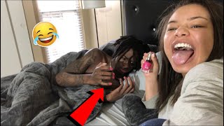 PAINTING MY BOYFRIEND NAILS PRANK (EXTREMELY FUNNY)