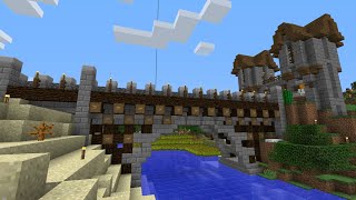 Minecraft — BRIDGE WITH SNOW GOLEM AND LAVA DEFENSE