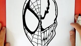 HOW TO DRAW SPIDERMAN VS VENOM