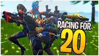 RACING for TWENTY! - PS4 Pro Fortnite Duos w/ Ali!