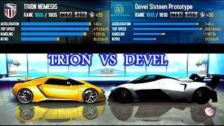 Asphalt 8 Airborne : DEVEL SIXTEEN VS TRION NEMESIS