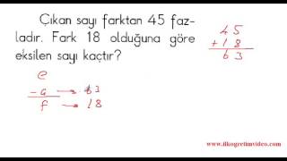 2. Sınıf Karışık Problemler 2