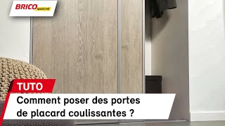 Comment installer des portes de placard coulissantes ? (Bricomarché)