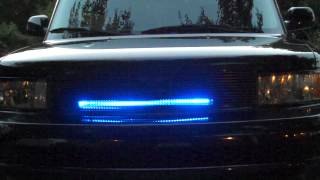 Knight Rider LED Scanner Grill Light Demo