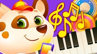 Песик ДУДУ на дискотеке. Играем в игру про виртуального питомца.