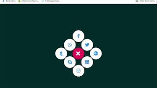 Social media buttons with amazing animation on click using html, css & javascript | Dev Online