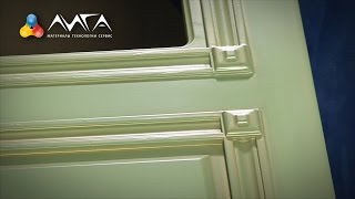 57. Отделка дверей. Эмаль и две патины. Модель "Россо"