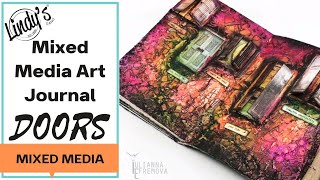 Mixed Media Art Journal "Doors" by Yulianna Efremova