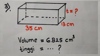 Cara Mudah Menghitung Tinggi Balok Jika Diketahui Volume, Panjang dan Lebar