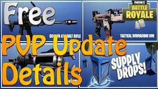 FORTNITE - Duos And Squad PVP Battle Royale Details (New Weapons, Supply Drops, And Patch Notes)