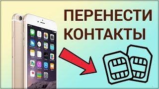 Как перенести контакты с iPhone на SIM-карту