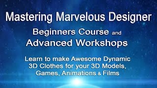 Marvelous Designer Beginners Course & Workshops Promo