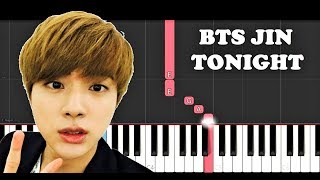 BTS Jin - Tonight (이 밤) (Piano Tutorial)