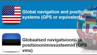Learn Estonian vocabulary #Topic = Navigational instruments