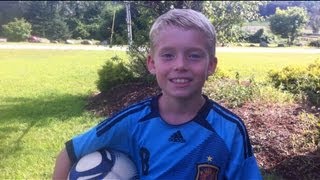 Soccer - trick shots by 8 year old (part 2)