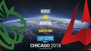 Heroic vs AVANGAR - IEM Chicago 2018 EU Quals - map1 - de_dust2 [GodMint]